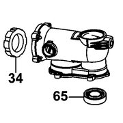 Корпус редуктора для перфоратора Black&Decker KD1250K 1004691-65