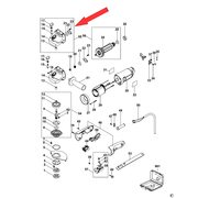 Корпус редуктора в сборе для болгарки Black&Decker KG1202 596539-00