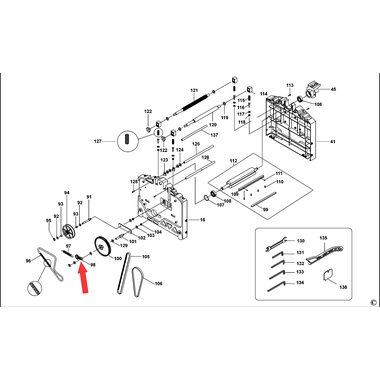 Натяжитель цепи для рейсмусного станка DeWalt D27300 860753-00