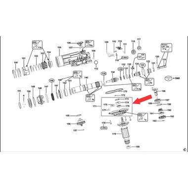 Корпус редуктора для перфоратора DeWalt D25413K N379417