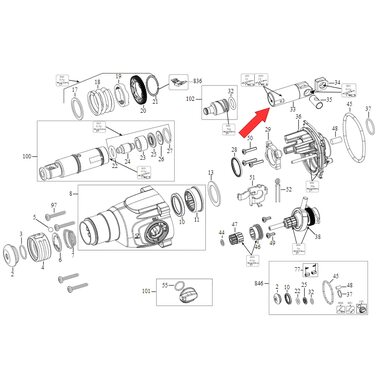 Поршень для перфоратора DeWalt D25032 N417749